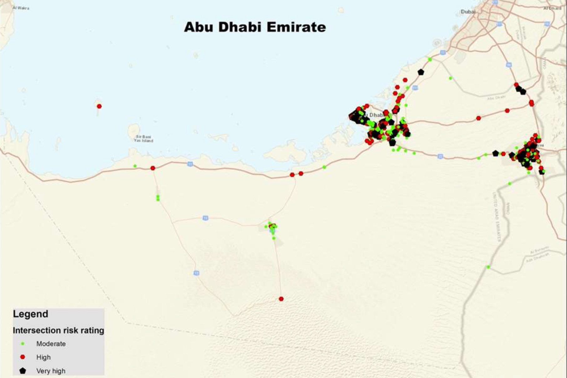 Study and Design of Very High-Risk Intersections Treatments in Abu Dhabi Emirate